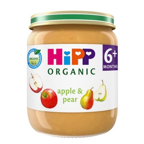 HiPP Organic Apple & Pear Baby Food Jar 6+ Months