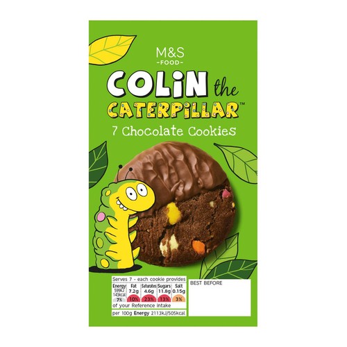 M&S 7 Colin the Caterpillar Chocolate Cookies