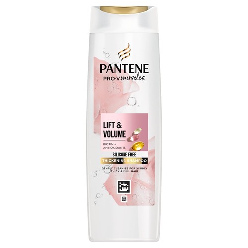Pantene Lift & Volume Shampoo, Biotin & Rose Water  