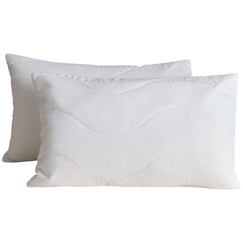 M&S 2 Pack Smart Wash & Dry Pillow Protectors, White