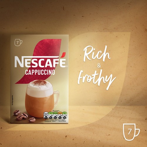 Nescafe Cappuccino Instant Coffee 7 Sachets
