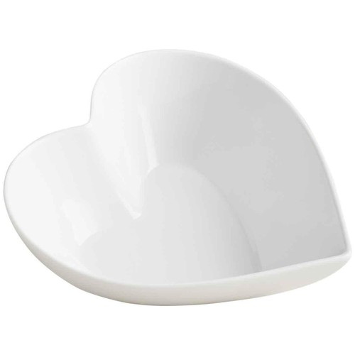 M&S Maxim Small Heart Serving Bowl, White