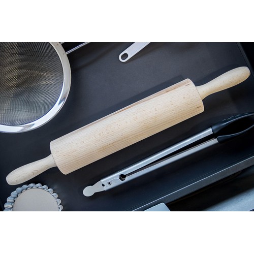 Kitchen Craft Revolving Rolling Pin, Beech  44cm