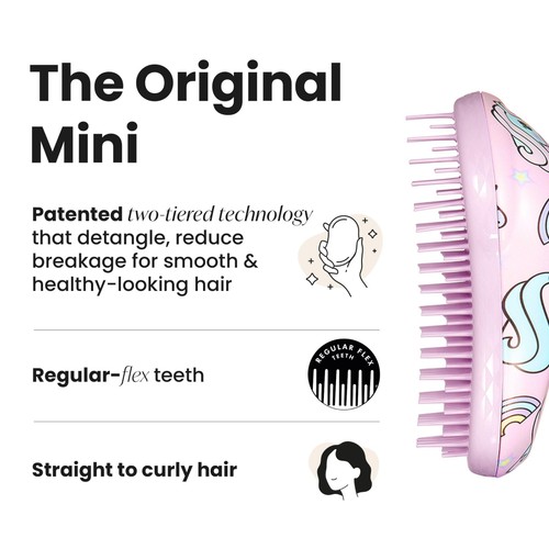 Tangle Teezer Kids Unicorn Mini Detangling Hairbrush 