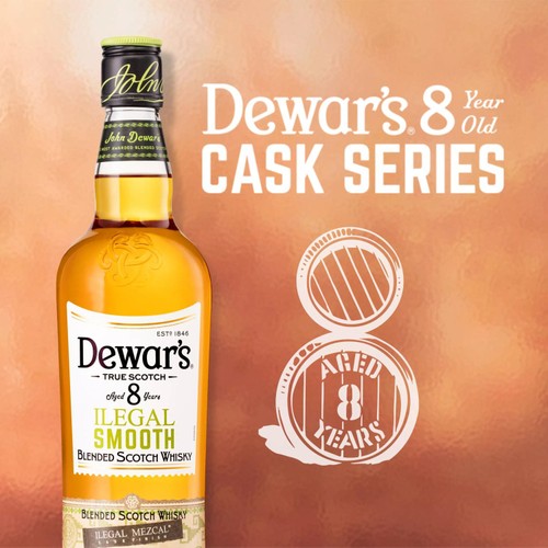 Dewars 8 Year old Ilegal Smooth Blended Scotch Whisky