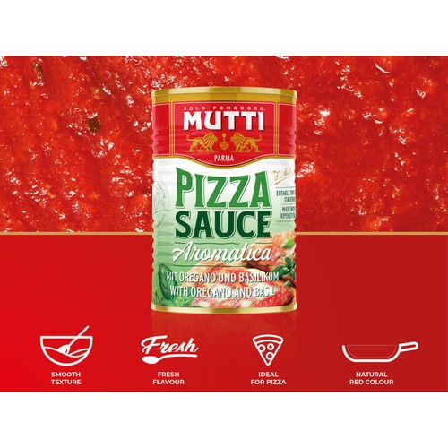 Mutti Basil & Oregano Italian Pizza Sauce No Added Sugar
