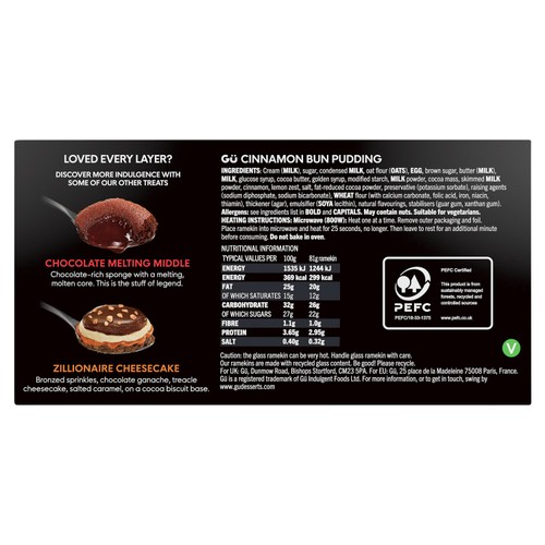 Gu Cinnamon Bun Hot Dessert