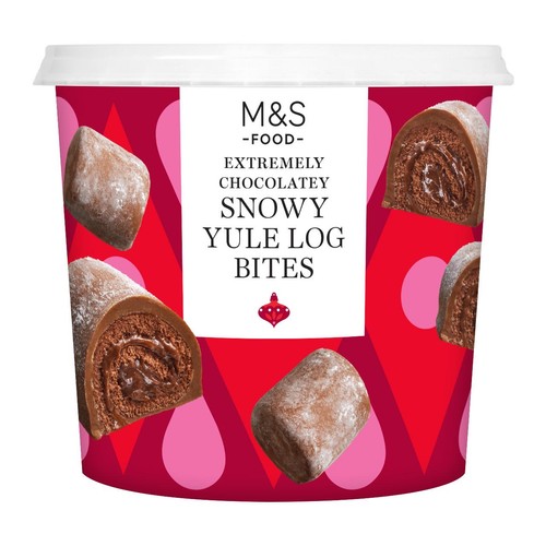 M&S Extremely Chocolatey Mini Yule Log Bites
