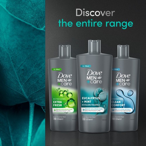 Dove Men+Care Mint and Eucyalyptus Shower Gel