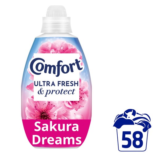 Comfort Ultra Fresh & Protect Fabric Conditioner Sakura Dreams 58 Wash