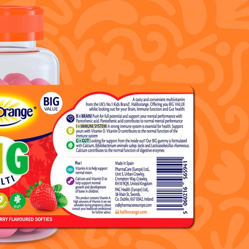 Haliborange BIG Multivitamins Strawberry