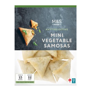 M&S 12 Mini Vegetable Samosas Frozen