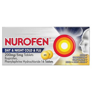 Nurofen Cold & Flu Pain Relief Ibuprofen 200mg Tablets