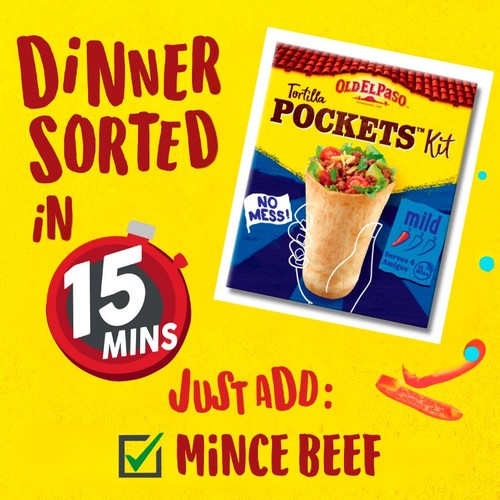 Old El Paso 8 Original Tortilla Pocket Kits 375g