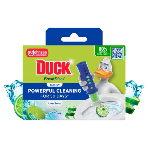 Duck Toilet Fresh Discs Holder Lime