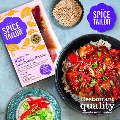 The Spice Tailor Fiery Szechuan Stir Fry Chinese Sauce Kit