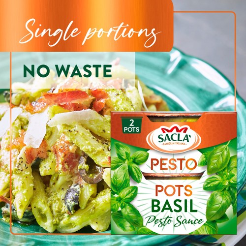 Sacla' Classic Basil Pesto Pots