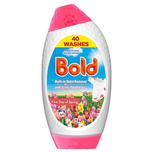 Bold 2In1 Washing Liquid Gel Pink Blossom 40 Washes
