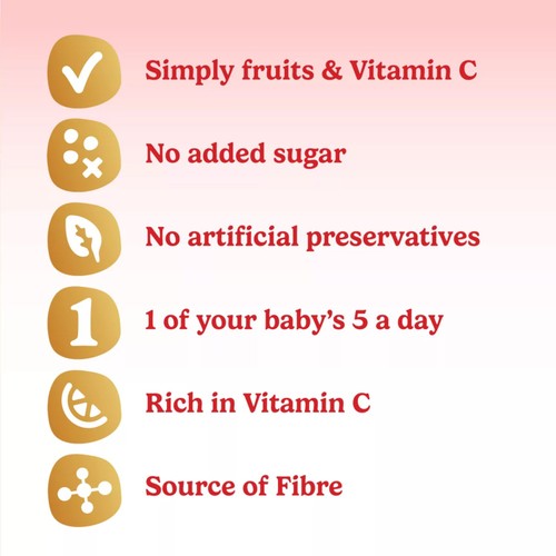 Cow & Gate Fruit Apple Pear Banana & Apricot Baby Pouch 6+ Months