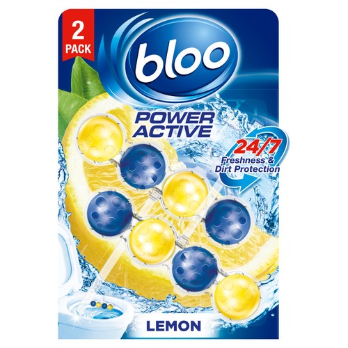 Bloo Power Active Lemon Toilet Rim Blocks