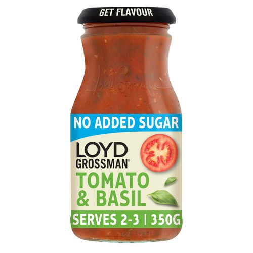 Loyd Grossman Tomato & Basil No Added Sugar Pasta Sauce