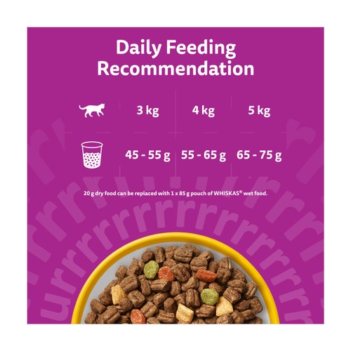 Whiskas 1+ Chicken Adult Dry Cat Food