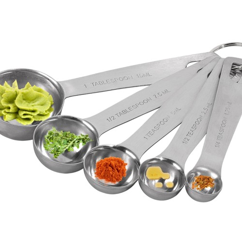 Tala 5 Measuring Spoons, ml, tsp, tbsp