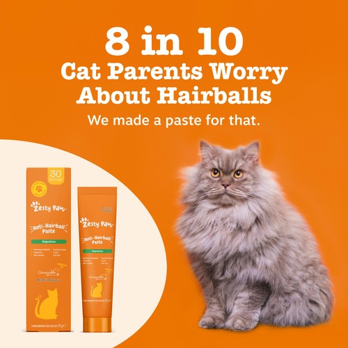 Zesty Paws Anti-Hairball Paste For Cat