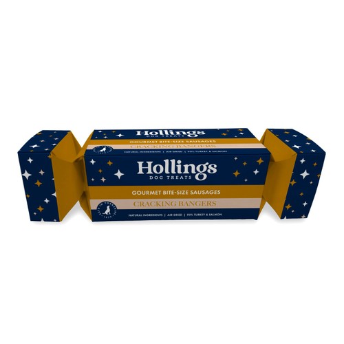 Hollings Christmas Cracker Turkey & Salmon Sausages Dog Treats