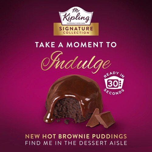 Mr Kipling Signature Belgian Chocolate Brownie Puddings