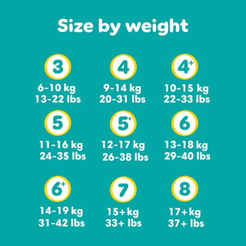 Pampers Baby-Dry Nappies, Size 3 (6-10kg) Essential Pack