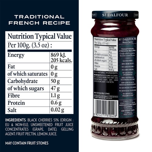 St Dalfour Black Cherry Fruit Spread