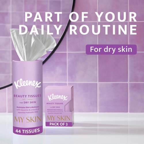 Kleenex MySkin Beauty Facial Tissues - Dry skin