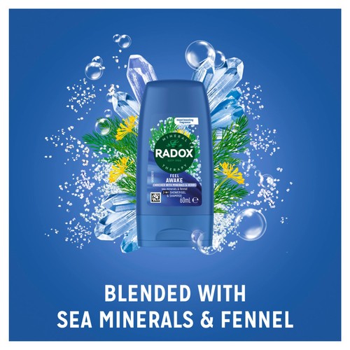 Radox Feel Awake Mood Boosting 2-in-1 Shower Gel & Shampoo Travel Size