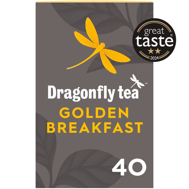 Dragonfly Tea Golden Breakfast Tea Black Tea Bags 40 Teabags