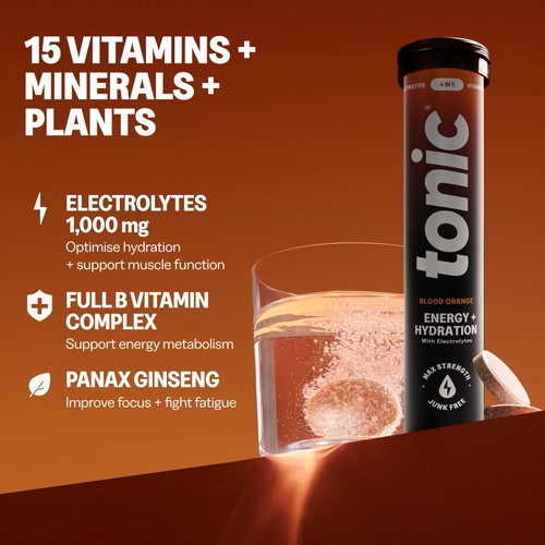 Tonic Health Energy & Hydration Effervescent Tablets