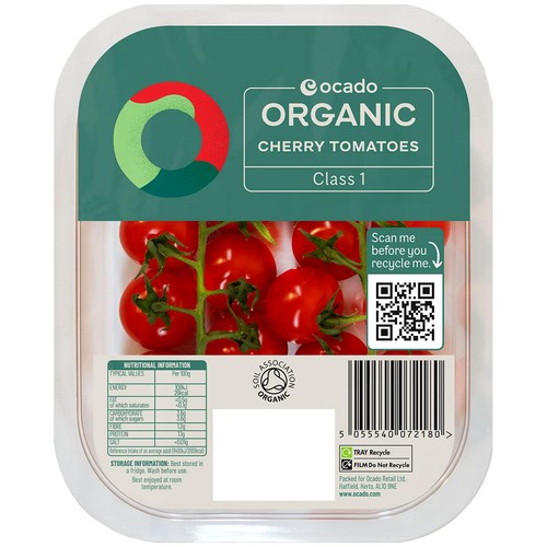 Ocado Organic Cherry Tomatoes on the Vine