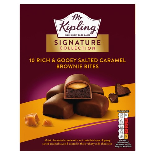 Mr Kipling Signature Chocolate Caramel Brownie Bites