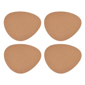 Mikasa 4pc Cork Pebble Placemats, Natural, 38cm x 30cm, Tagged