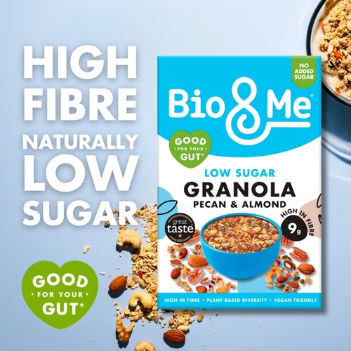 Bio&Me Granola Low Sugar, Naturally Gut-Loving Prebiotic