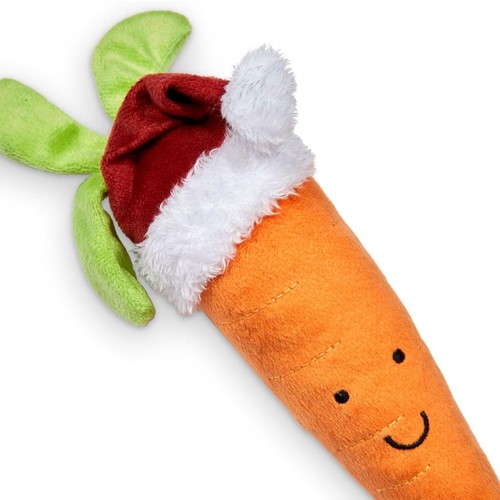 Petface Carter Carrot Plush Christmas Dog Toy