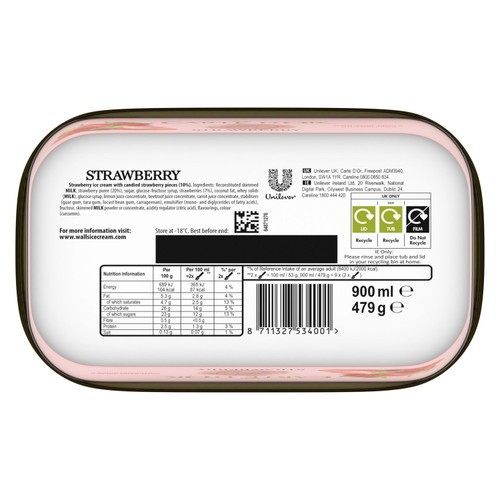 Carte D'Or Delightful Strawberry Ice Cream Tub