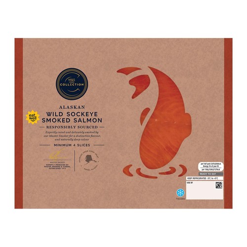 M&S Collection Wild Sockeye Smoked Salmon