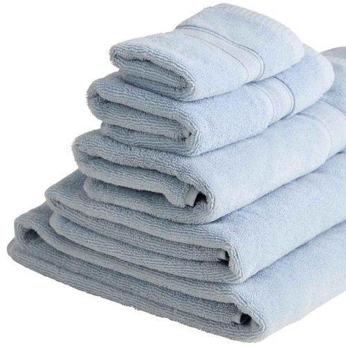 M&S Super Soft Pure Cotton Bath Sheet, Pale Blue