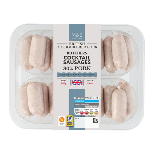  M&S Pork Cocktail Sausages 