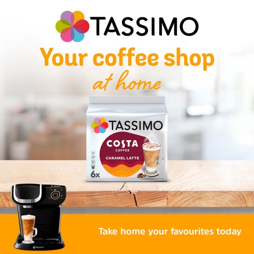 Tassimo Costa Caramel Latte Coffee Pods