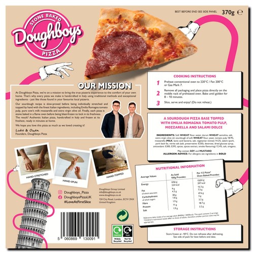 Doughboys Salami Dolce Sourdough Pizza