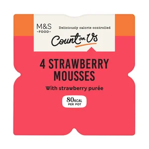M&S Count On Us 4 Strawberry Mousse
