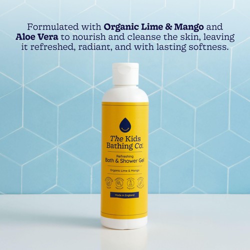 The Kids Bathing Co. Organic Lime & Mango Refreshing Bath & Shower Gel