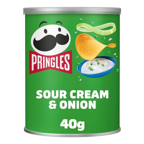 Pringles Sour Cream & Onion Crisps Can